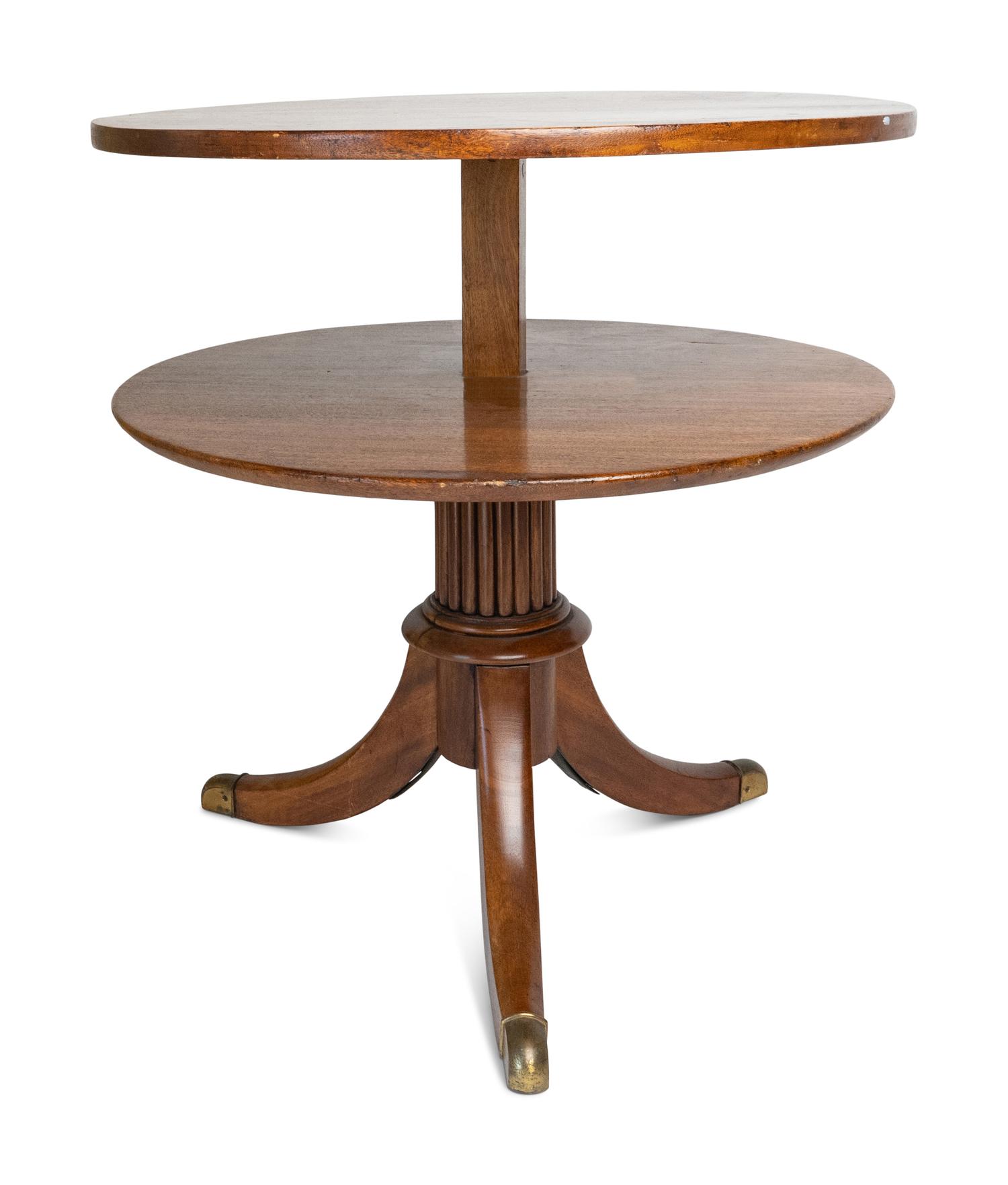 A Regency Style Mahogany Two-Tier Dumbwaiter — 19TH CENTURY