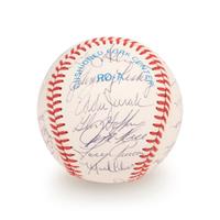 A 1983 Boston Red Sox Team Signed Autograph Baseball with 25 Signatures (Beckett Authentication Services Letter BAS Certified),