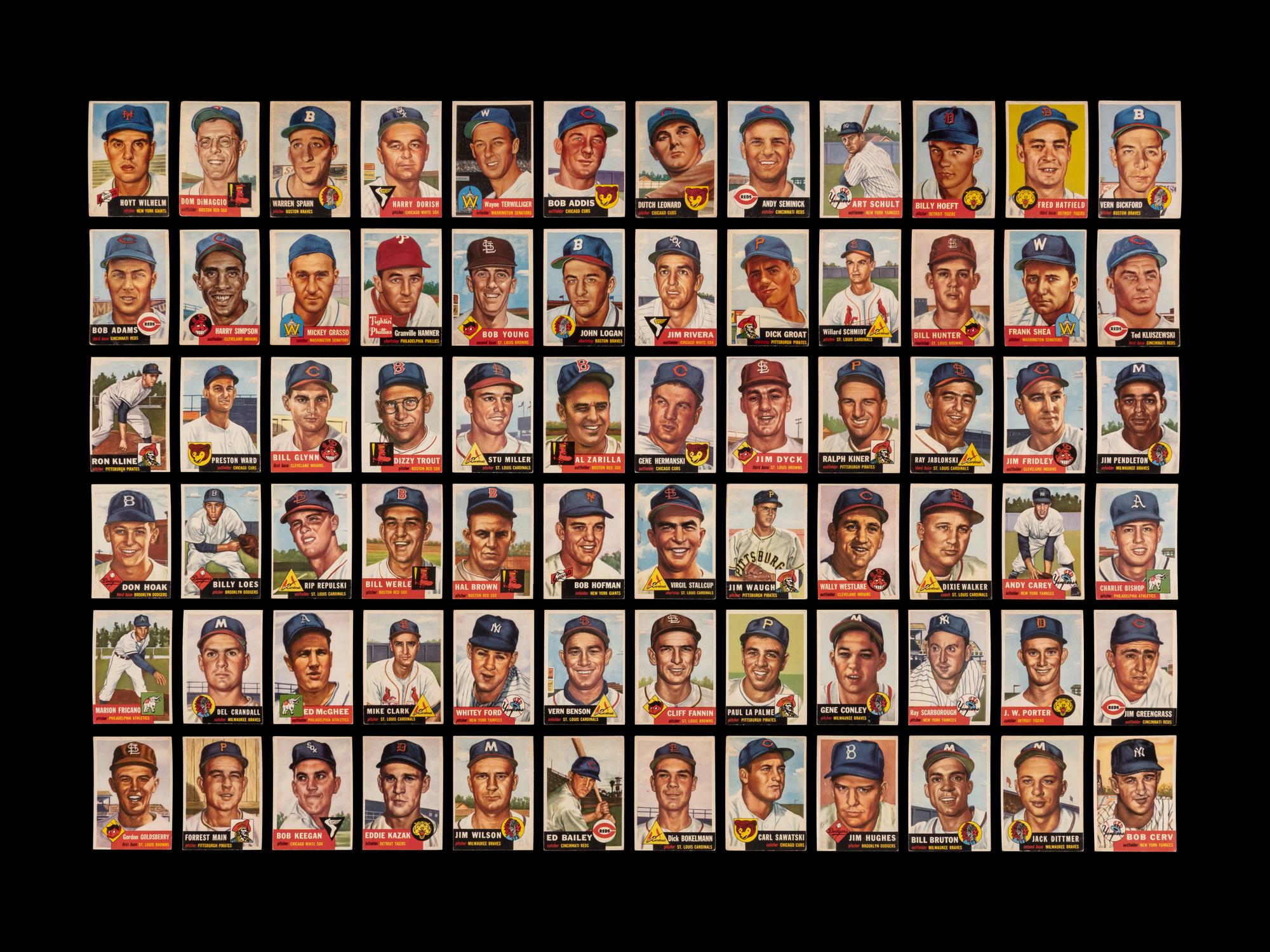 A Near Set of 1953 Topps Baseball Cards (269/274)