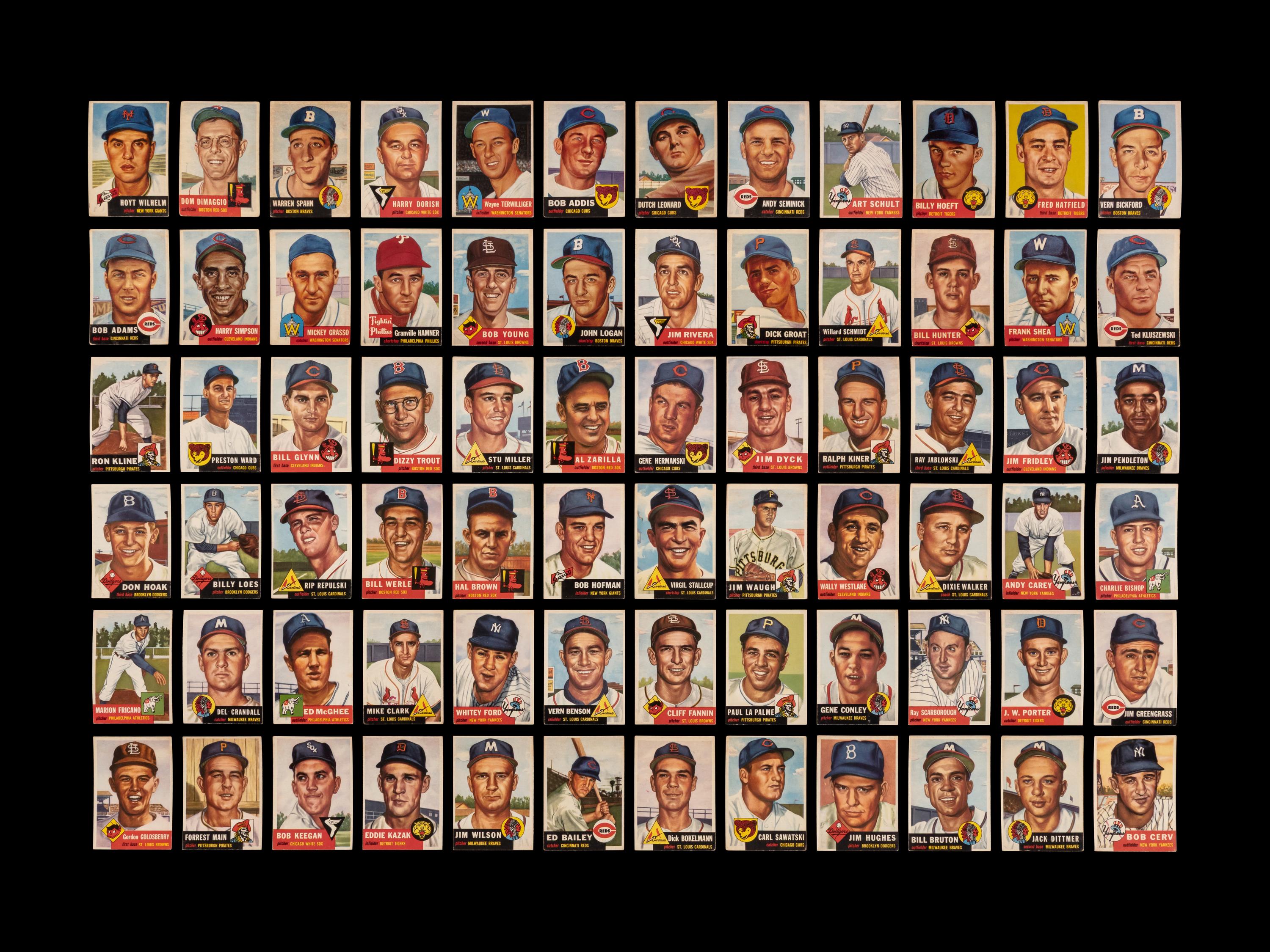 A Near Set of 1953 Topps Baseball Cards (269/274)