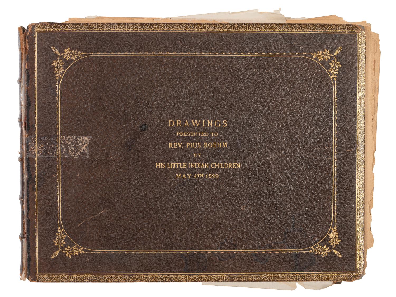 "Drawings Presented to Rev. Pius Boehm by His Little Indian Children." [Crow Creek Reservation, South Dakota.] 4 May 1899.