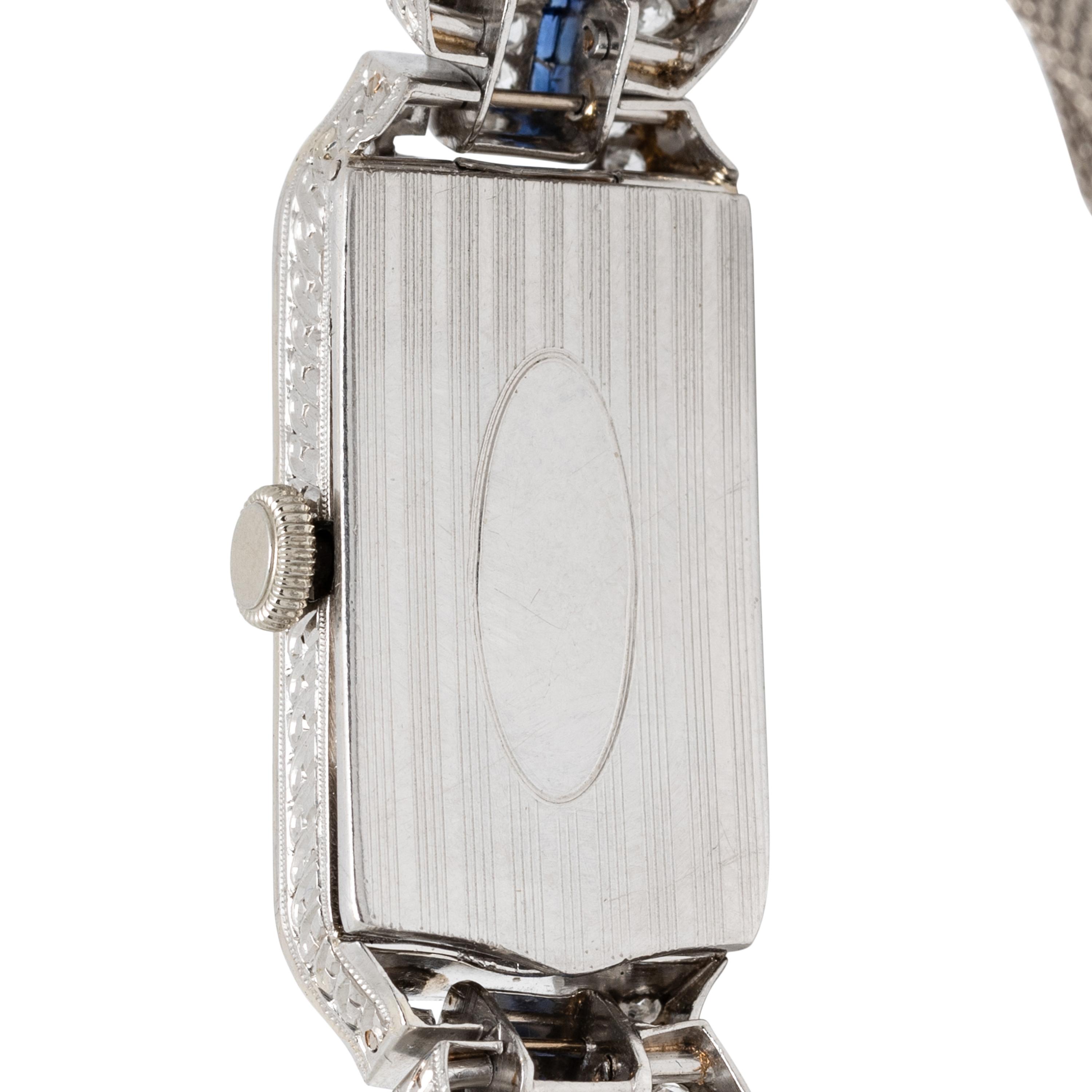 Art Deco, Diamond and Sapphire Watch