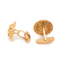 YELLOW GOLD LION CUFFLINKS