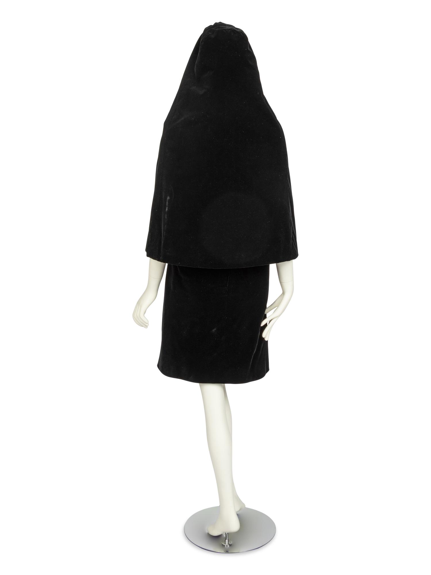 Pierre Cardin Haute Couture Dress and Hood, 1960s