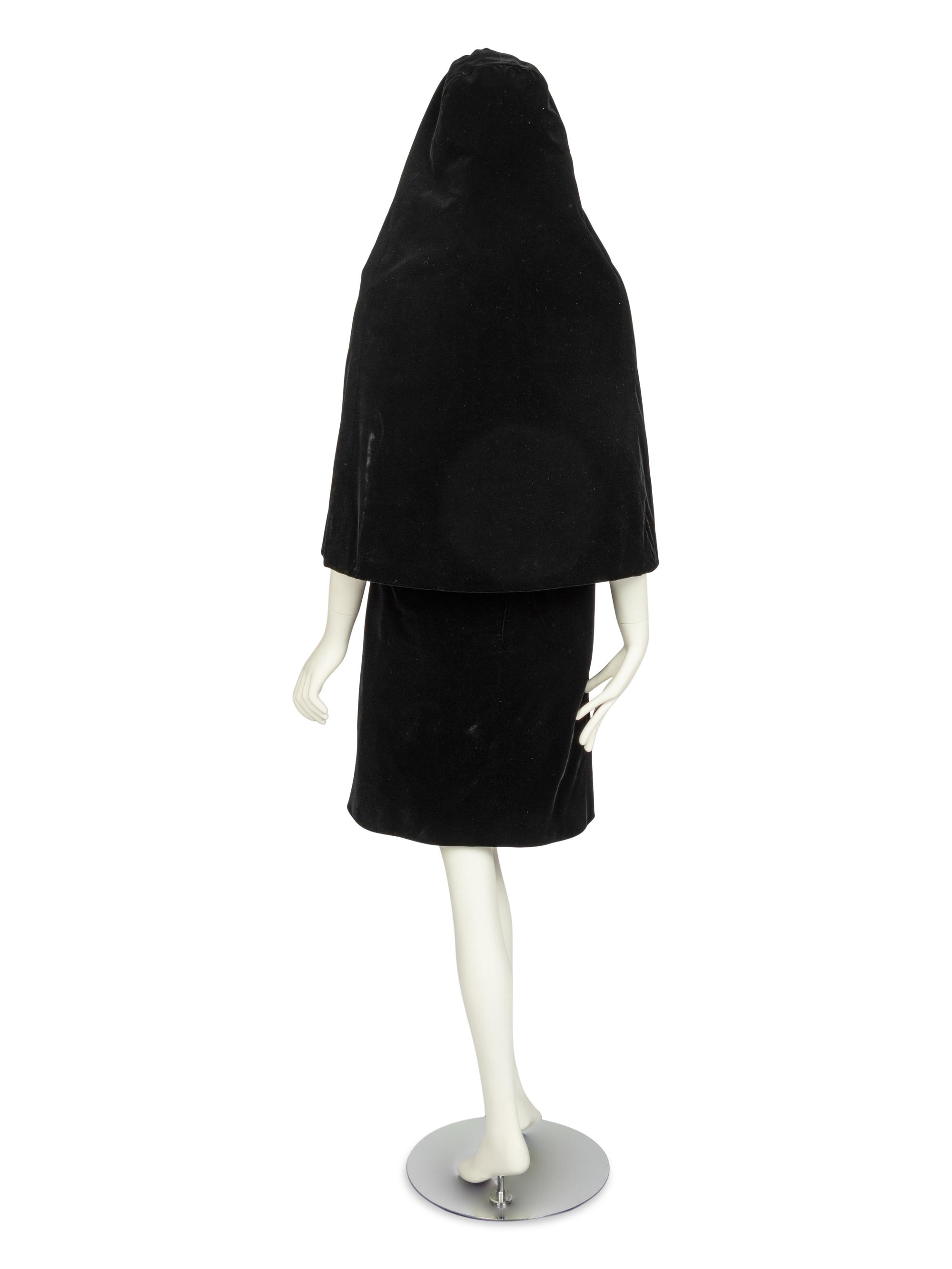 Pierre Cardin Haute Couture Dress and Hood, 1960s