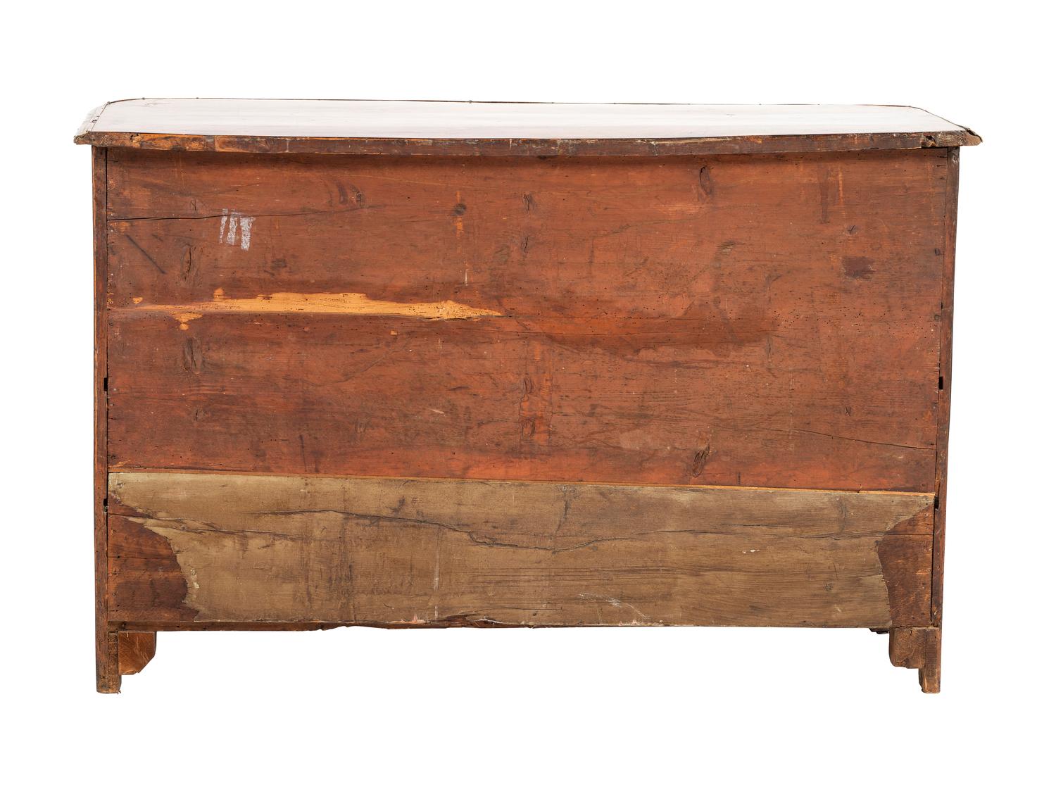A Régence Kingwood and Tulipwood Commode