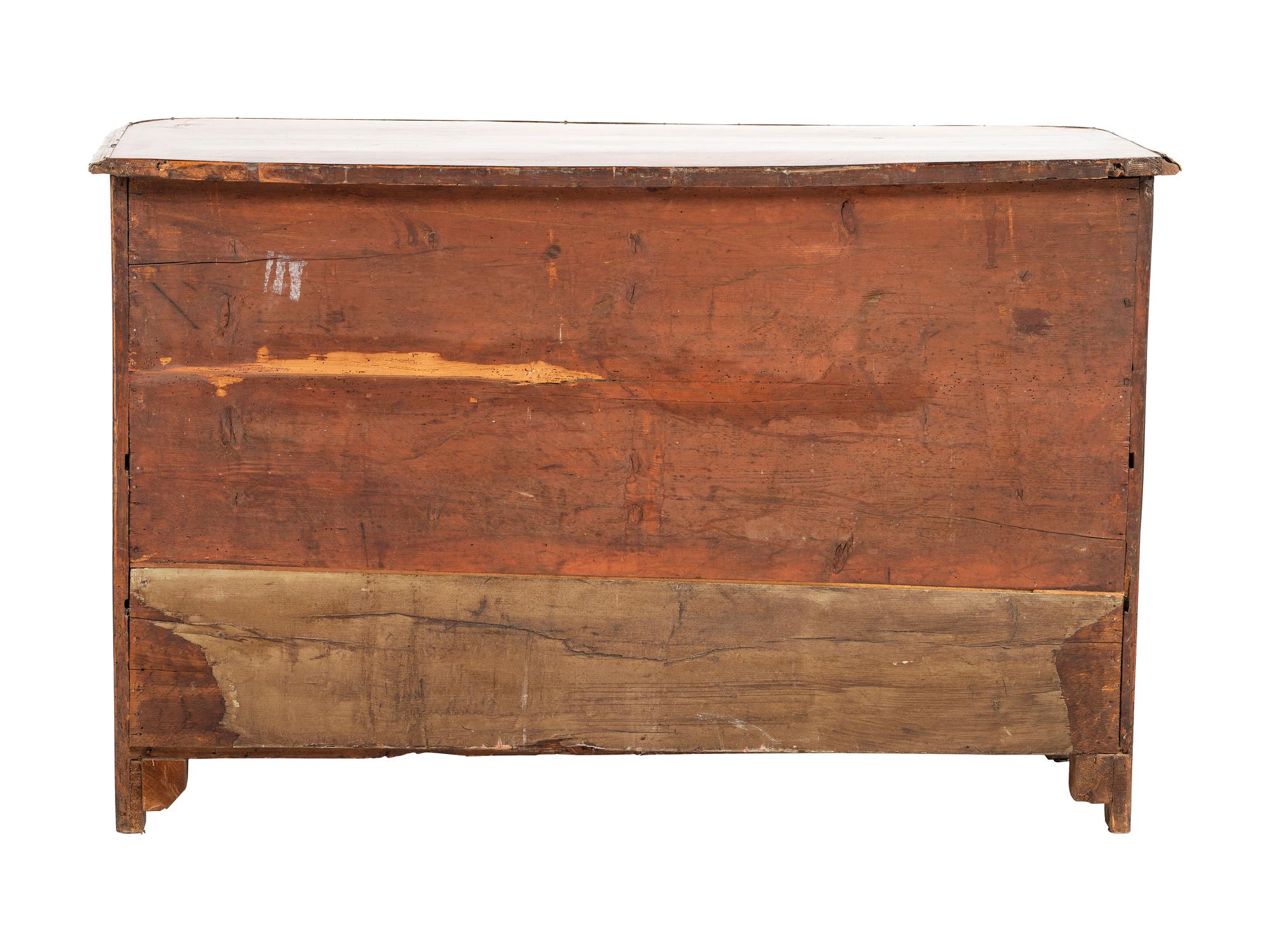 A Régence Kingwood and Tulipwood Commode