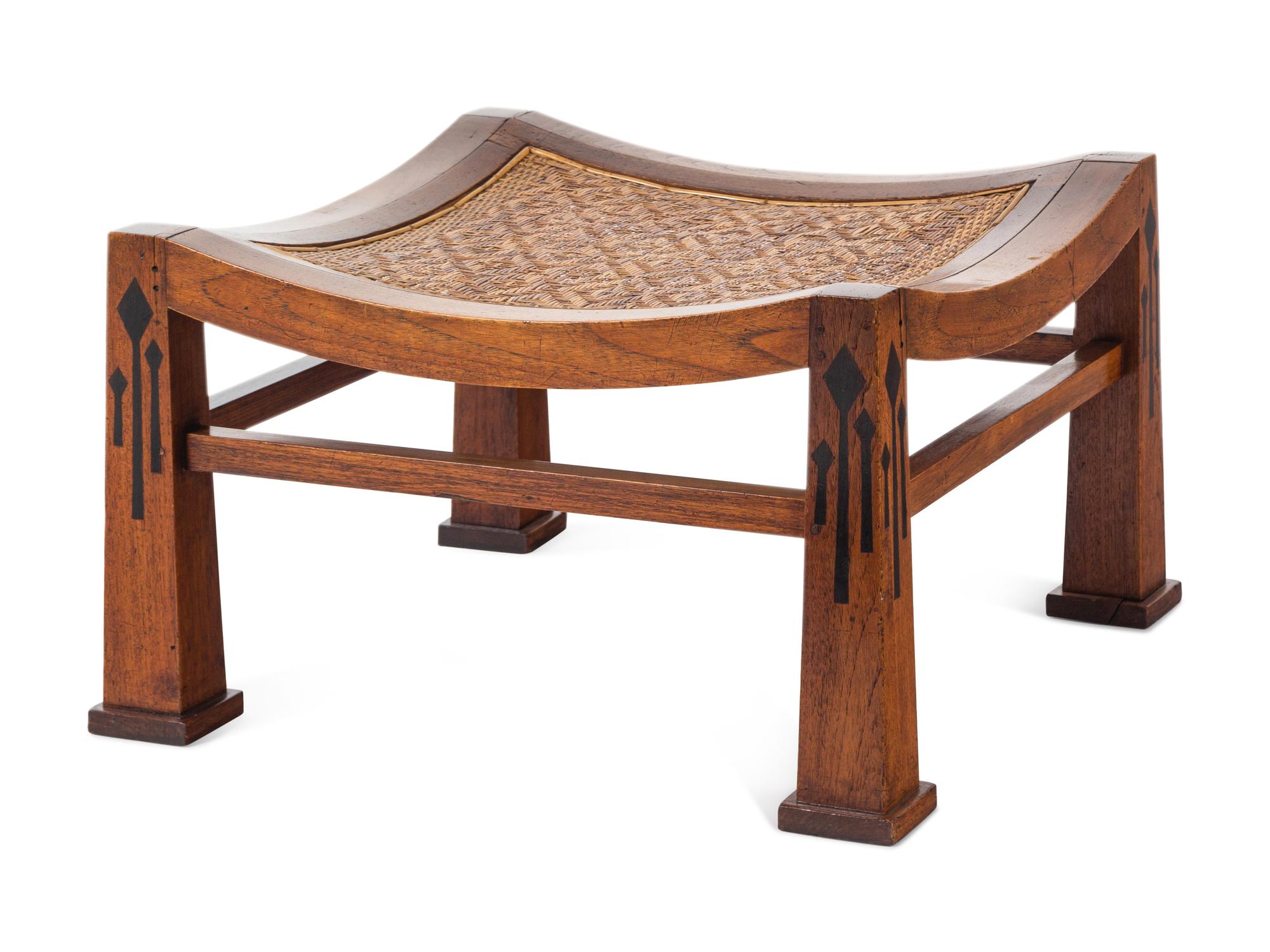 An Anglo-Colonial Style Hardwood Stool