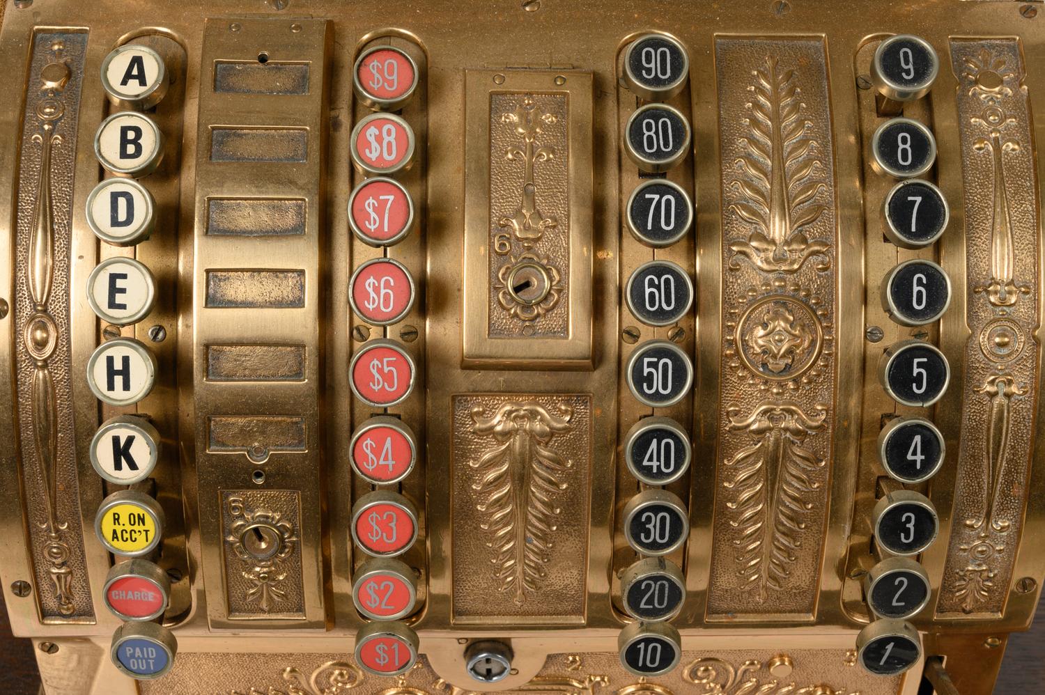 A National Brass Cash Register, Model No. 441