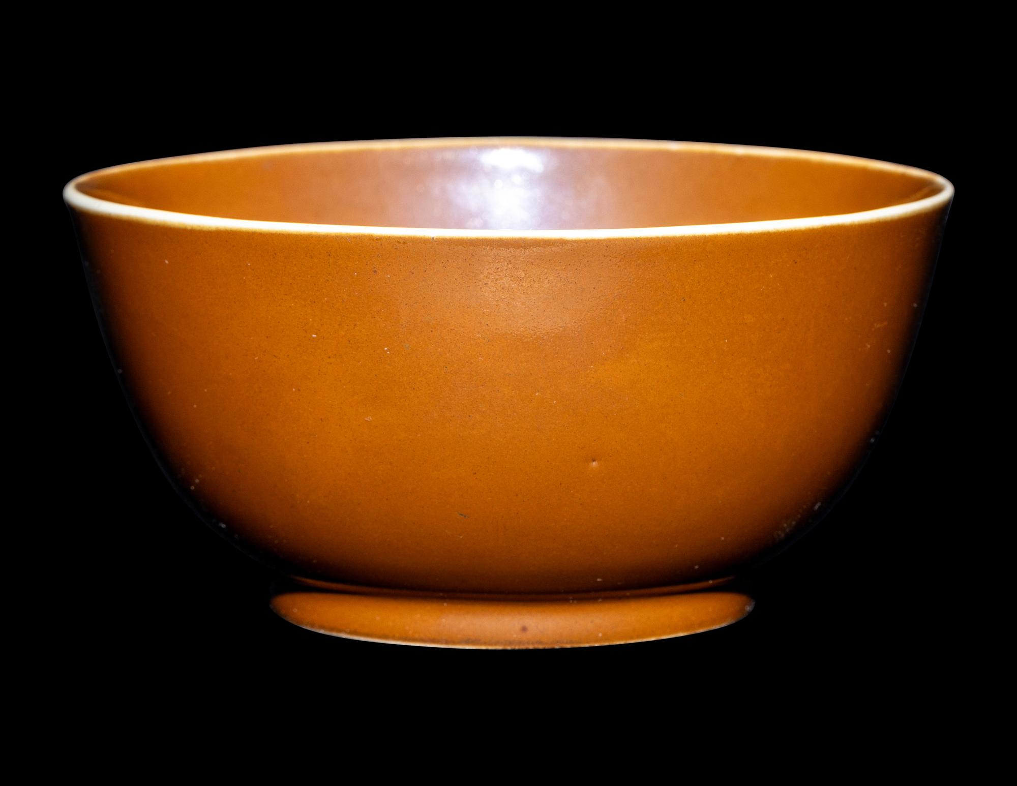 A Chinese Persimmon Glazed Porcelain Bowl