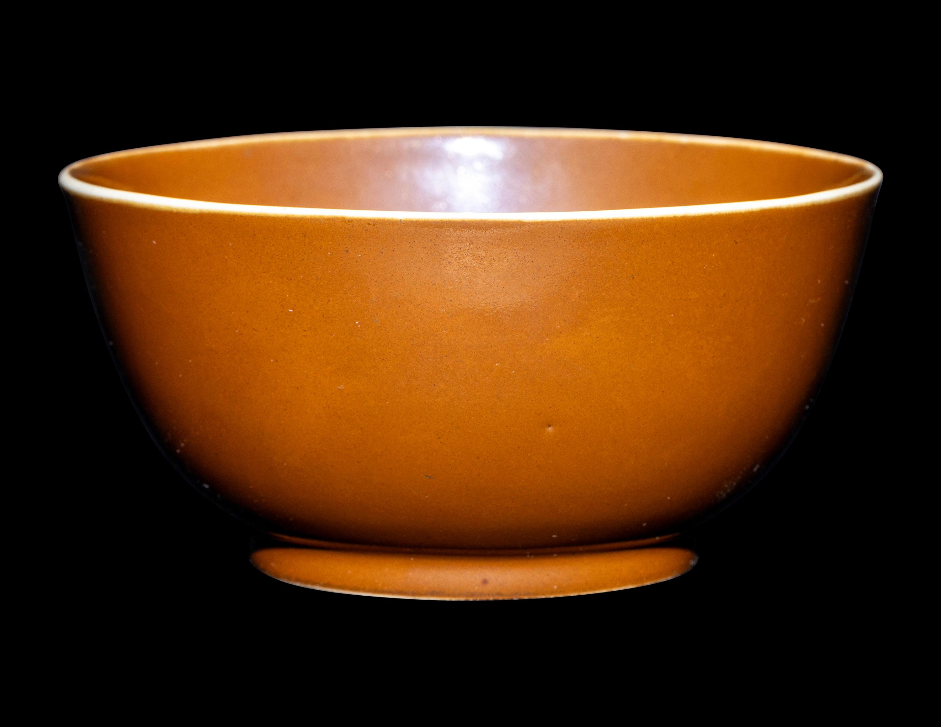 A Chinese Persimmon Glazed Porcelain Bowl
