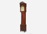 A late Federal mahogany tall case clock, dial and movement by David Weatherly, Sr. (1779-1851) Philadelphia, PA, circa 1820
