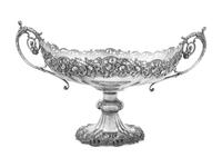 A Large Silver Centerpiece Bowl