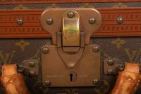 Louis Vuitton Alzer 75 Hard Side Suitcase in Monogram Canvas, Mid 20th Century