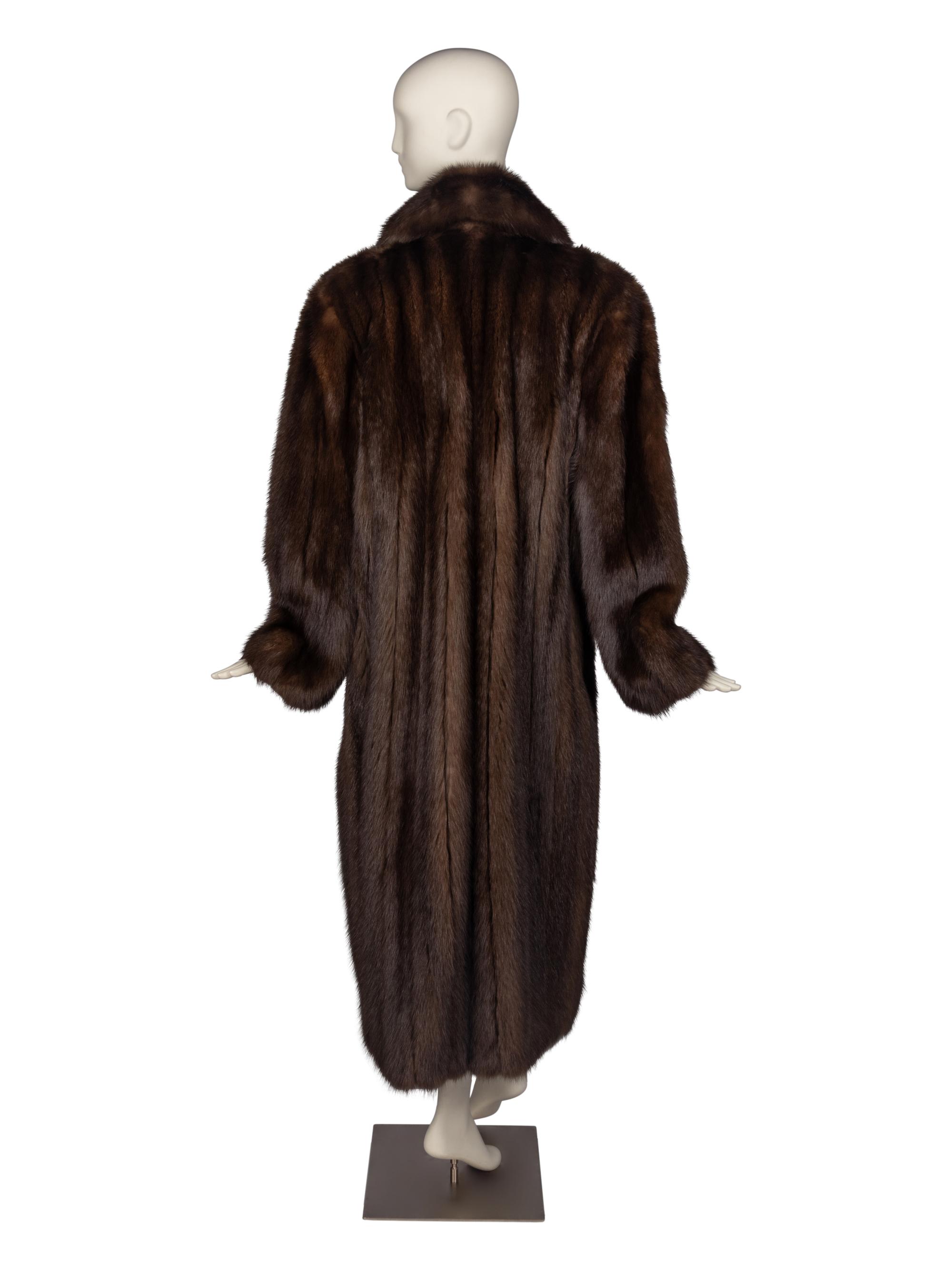 A Galanos Full-Length Sable Coat