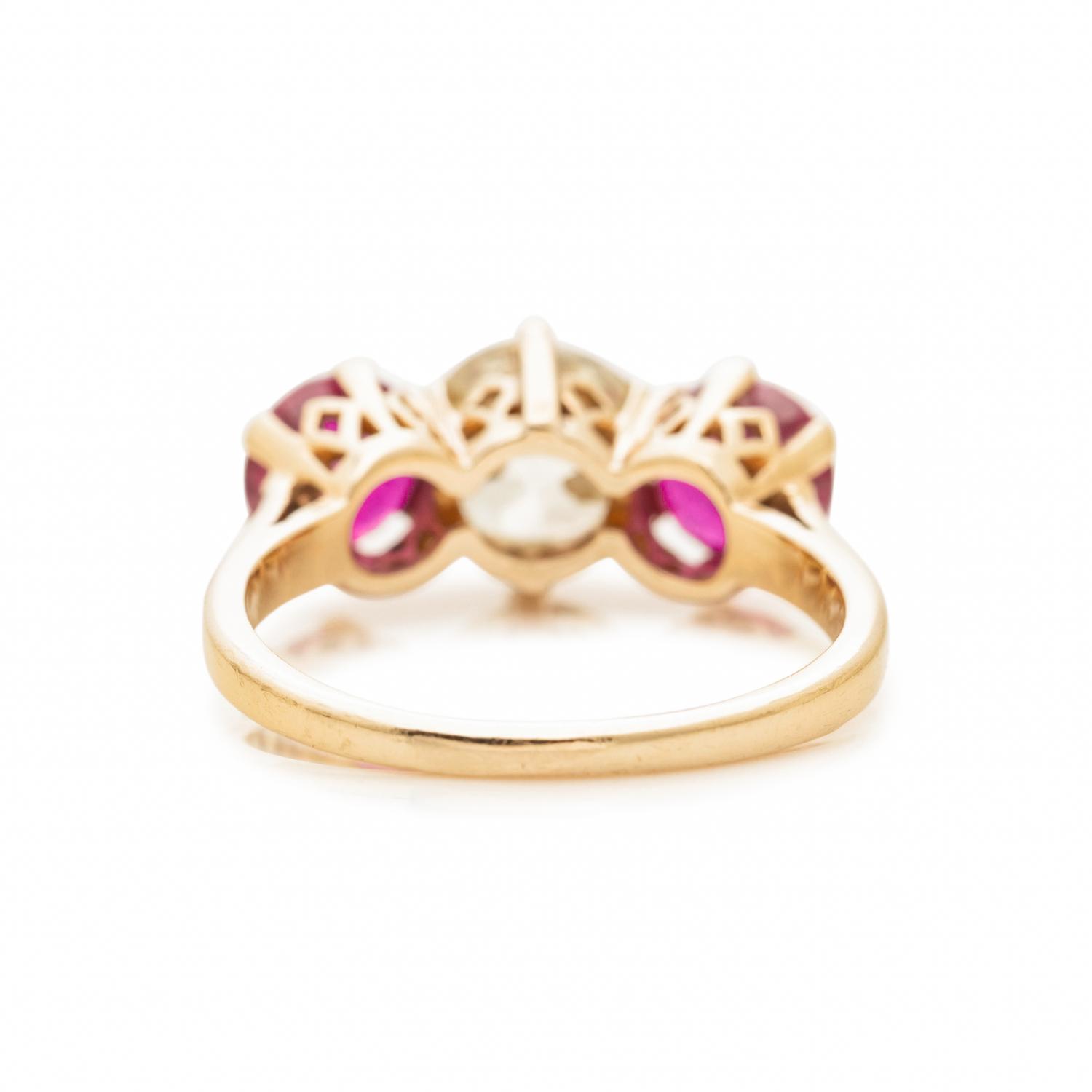 DIAMOND AND RUBY RING