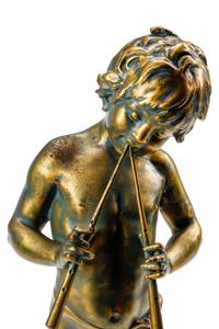 A French Gilt Metal Figure of a Flute Player