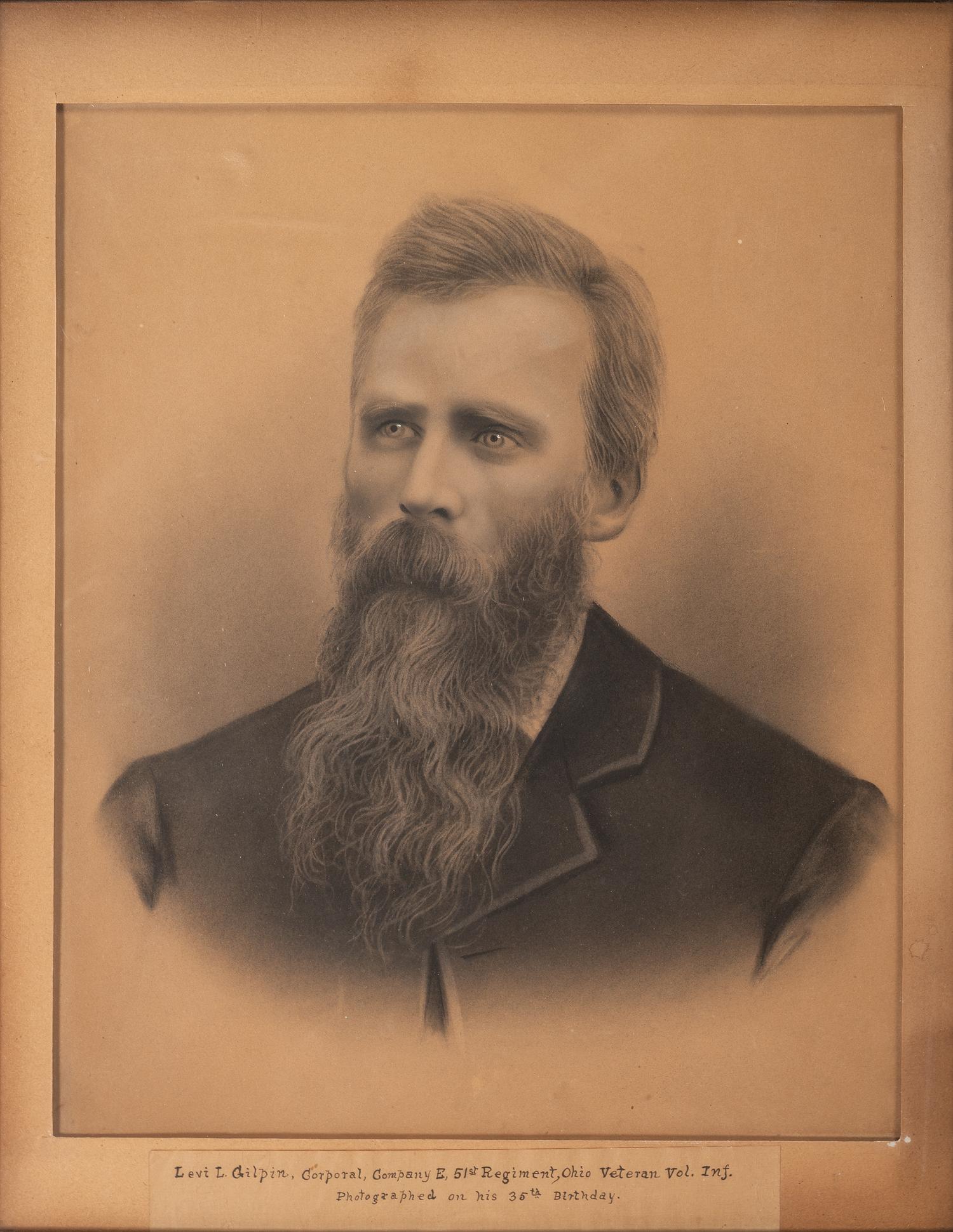[CIVIL WAR] GILPIN, Levi L. (1844-1931). A group of 3 items identified to Corporal Levi L. Gilpin, 51st Ohio Volunteer Infantry, comprising: