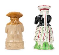 A "Scottish Farmer" Toby Jug and a "Lady Snuff Taker" Toby Jug