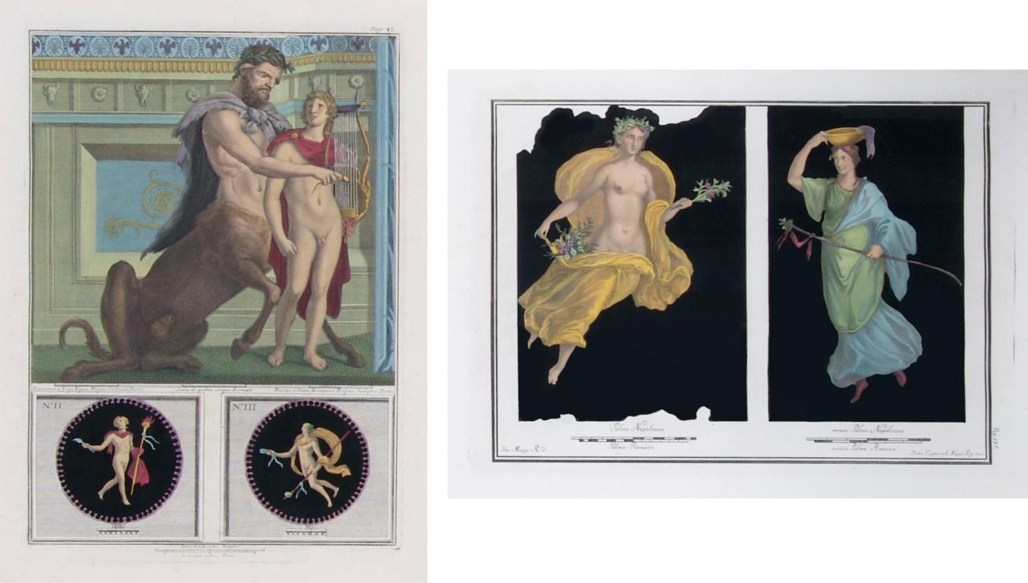 A Set of Eight Italian Engravings, Height 25 1/2 x width 21 3/4 inches with frames.