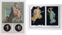 A Set of Eight Italian Engravings, Height 25 1/2 x width 21 3/4 inches with frames.