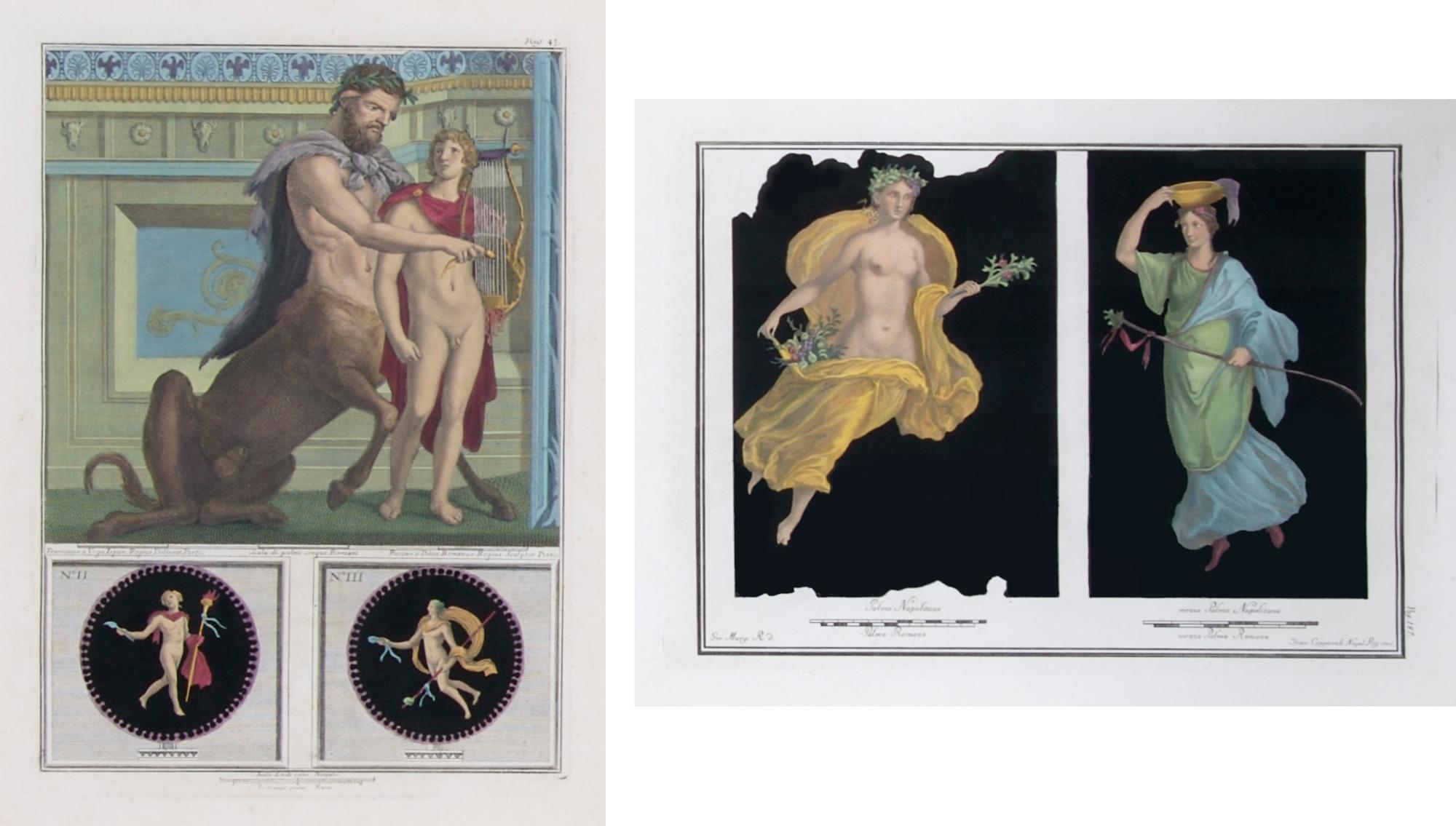 A Set of Eight Italian Engravings, Height 25 1/2 x width 21 3/4 inches with frames.