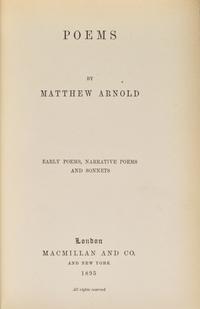 [Fine Bindings] [The Doves Bindery] Arnold, Matthew. Poems
