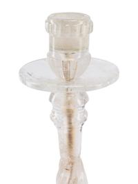 A Pair of Rock Crystal Candlesticks