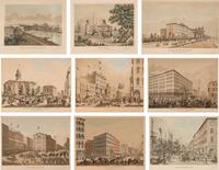 [CHICAGO & NEW YORK]. VARIN, Raoul (1865-1943), engraver A group of 11 engraved aquatints depicting Chicago or New York, comprising: