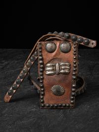 Navajo Bandolier Bag, with Silver Buttons, Collected by Hoffman Birney (1891-1958)