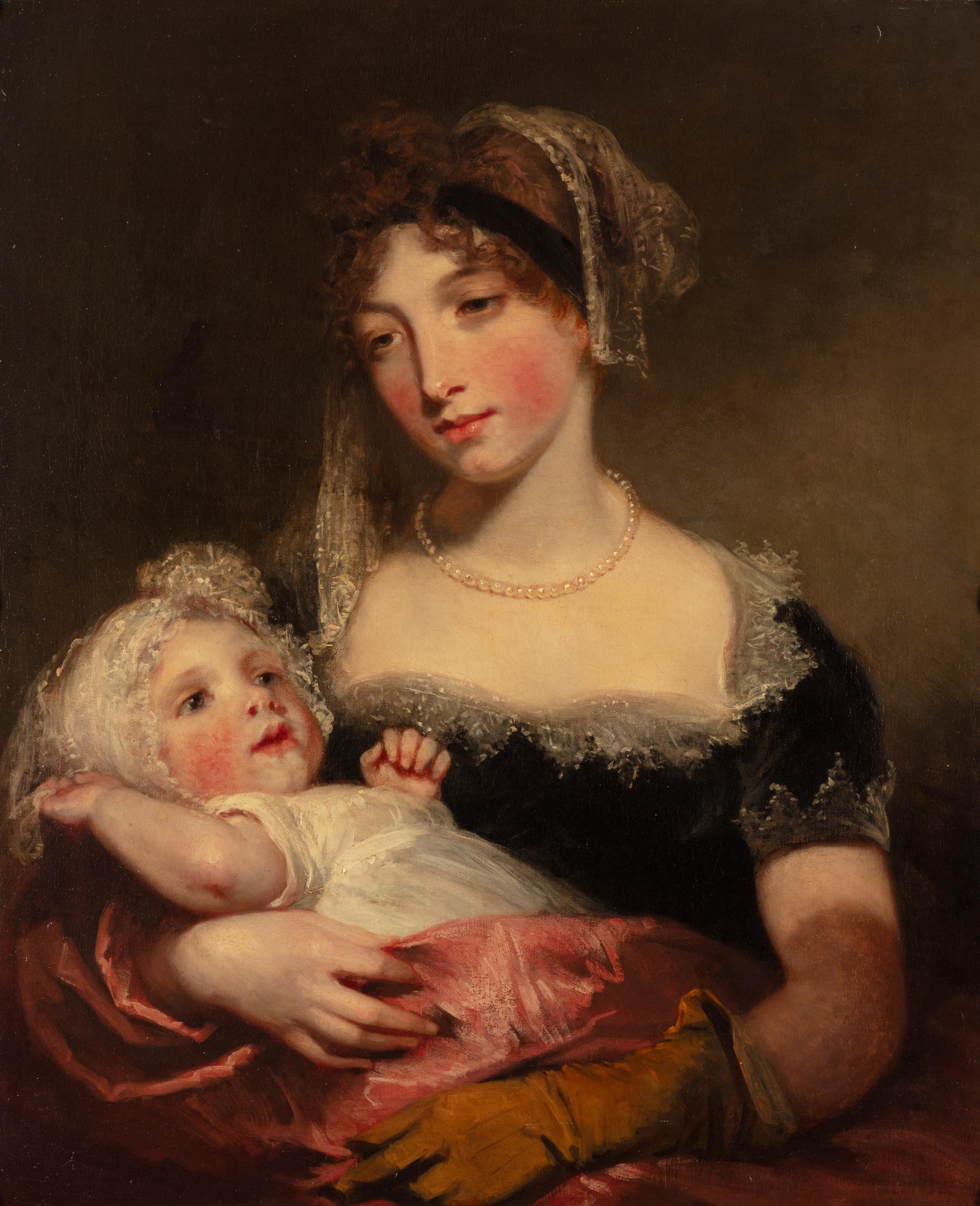 George Henry Harlow (British, 1787-1819) — Mrs. Thelluson and Child