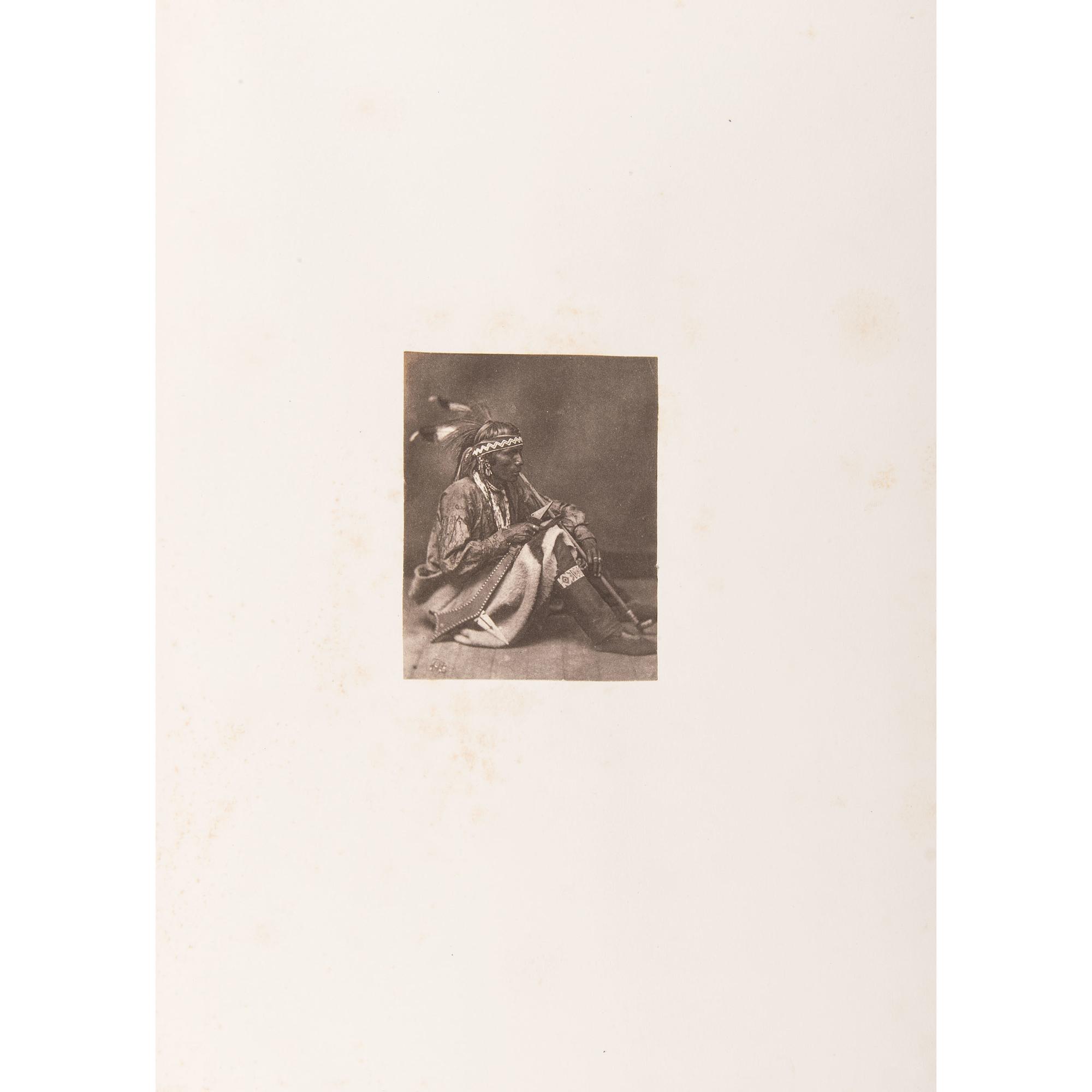Joel Whitney, Exceptional Album Containing Large Format Photographs of Sioux Involved in the 1862 Minnesota Uprising