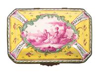 A French Faience Box and a German Porcelain Cachepot — 19TH CENTURY