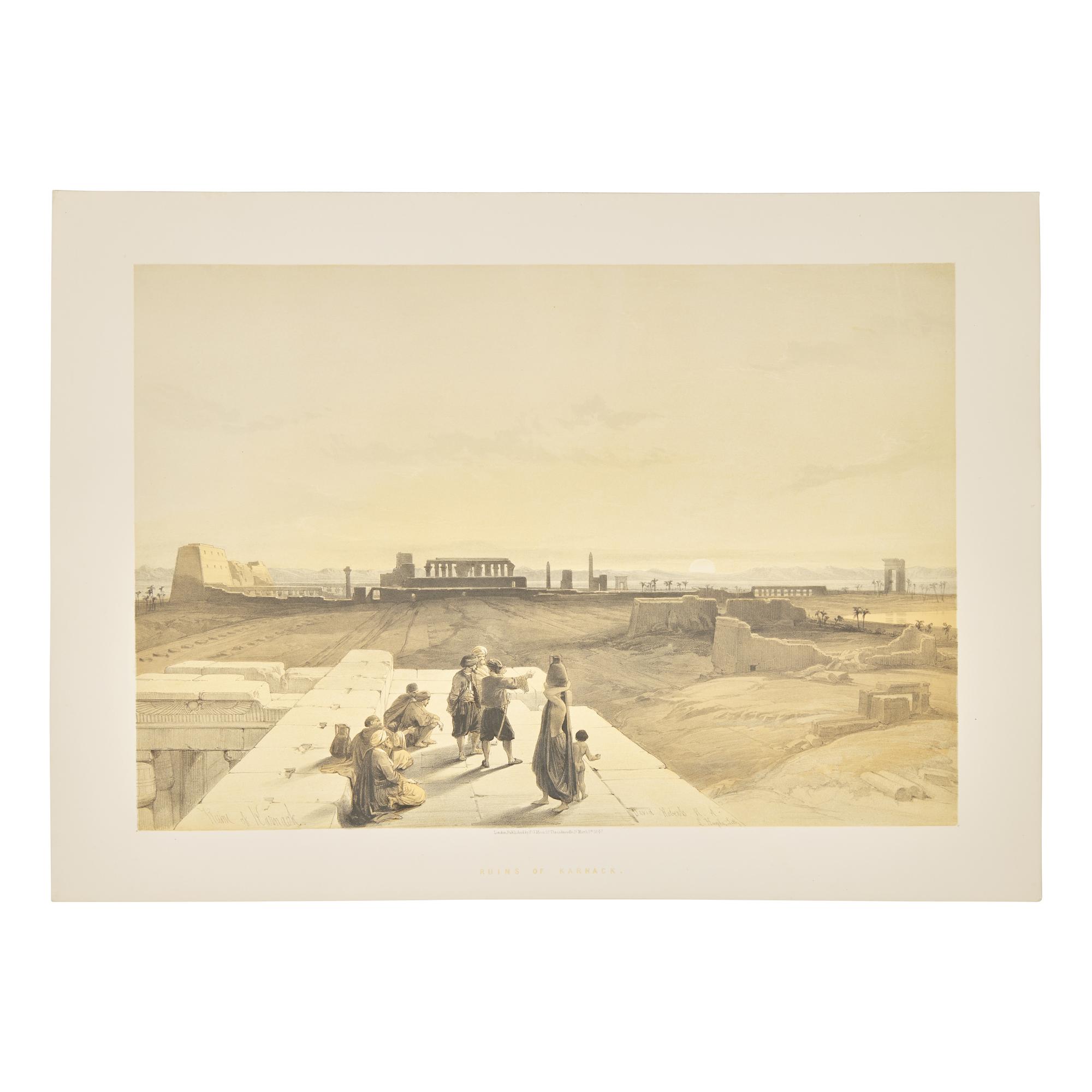 [Prints] Roberts, David. Group of Eight Prints