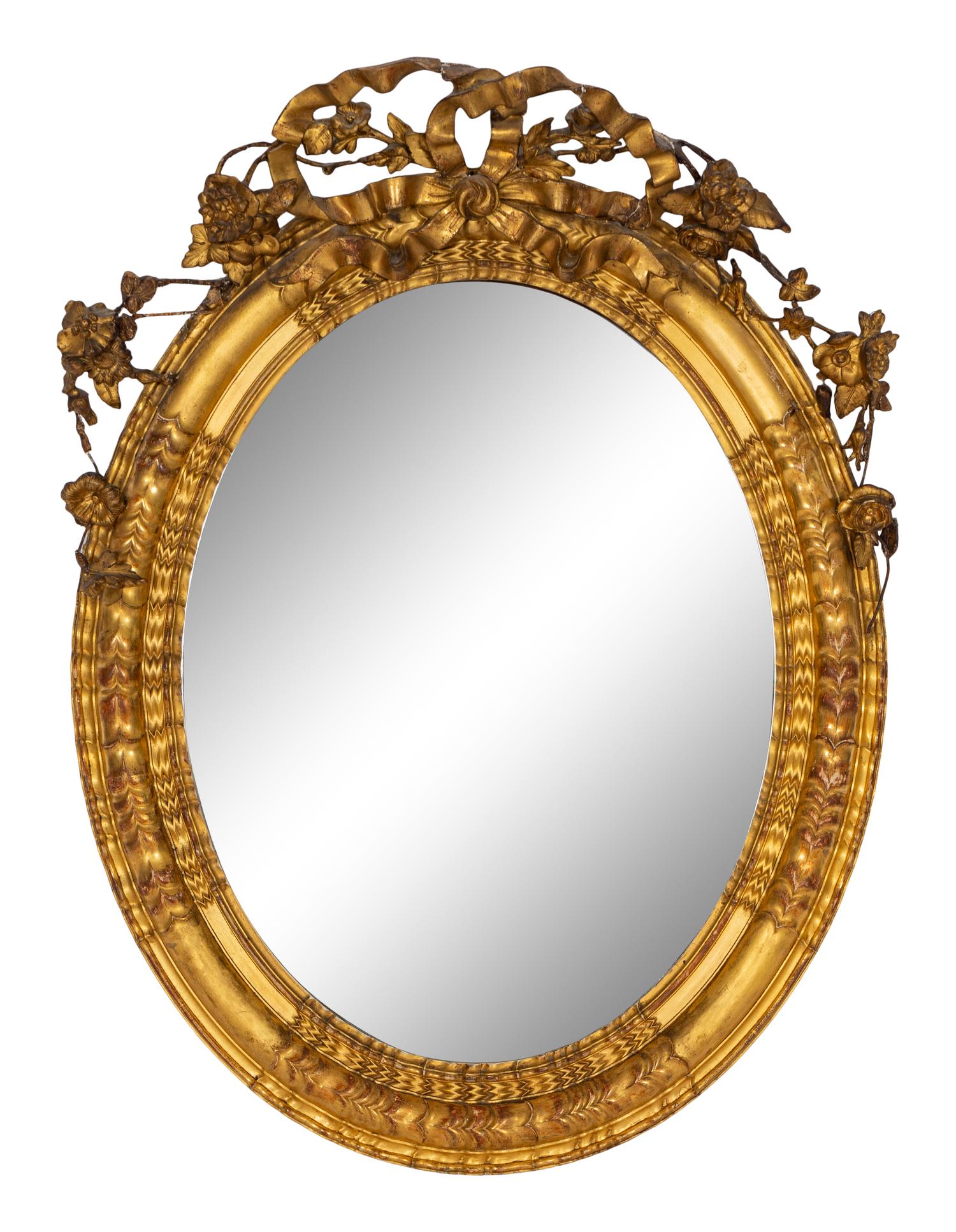 A George III Style Giltwood Mirror