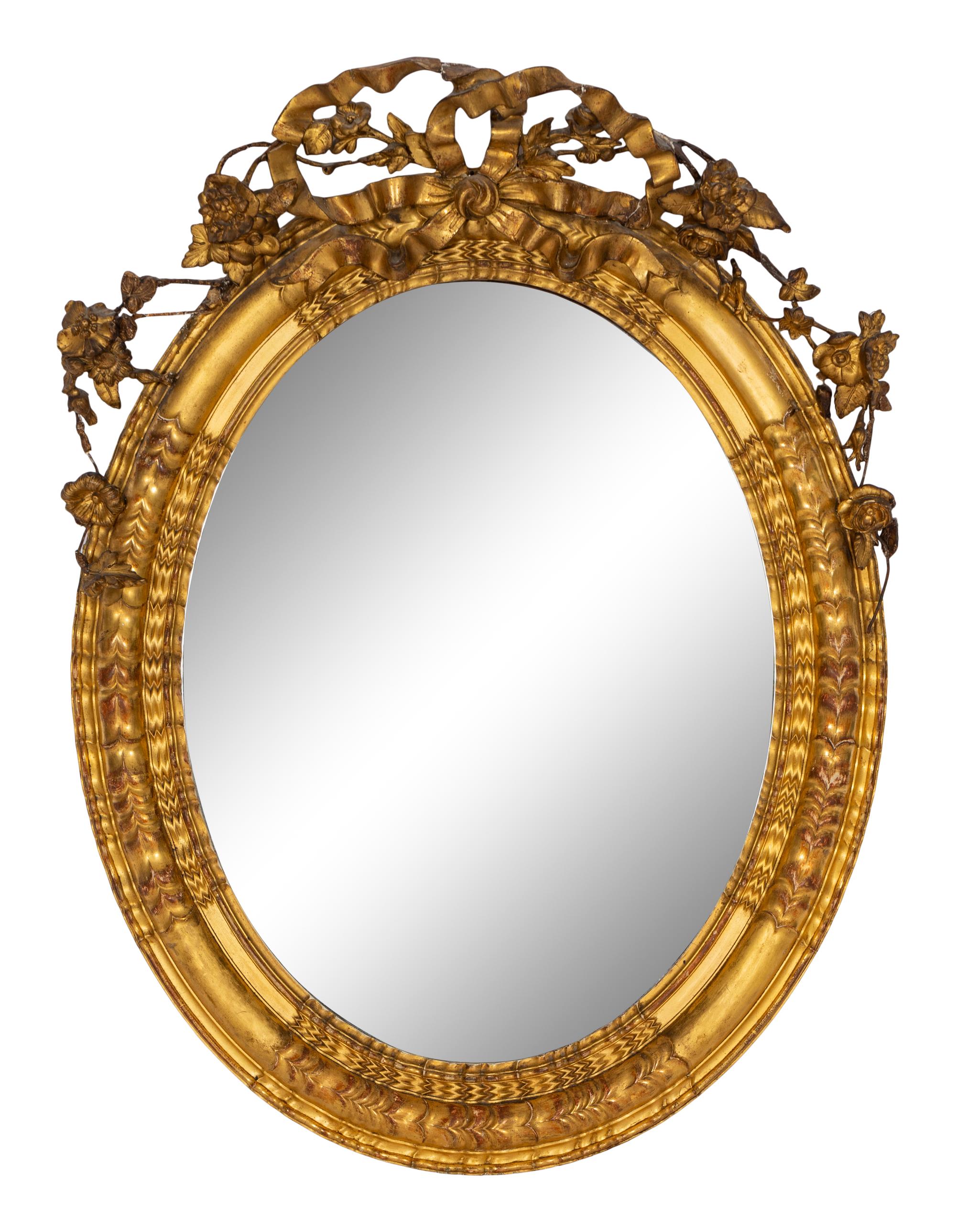 A George III Style Giltwood Mirror