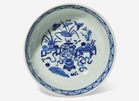 A Large Chinese Blue and White Porcelain Center Bowl