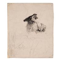 Rembrandt van Rijn (Dutch, 1606–1669) — An Old Man Shading his Eyes with his Hand , ca. 1639