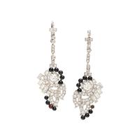 DIAMOND AND ONYX EARRINGS