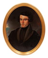A Pair of American School Portraits, 19th Century