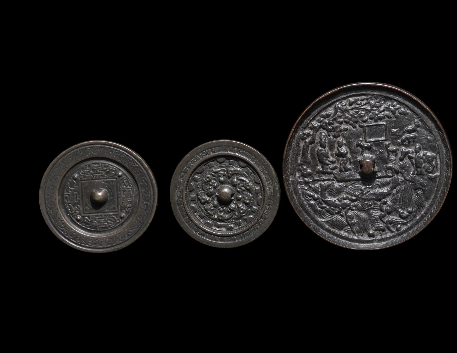 Six Chinese Bronze Mirrors