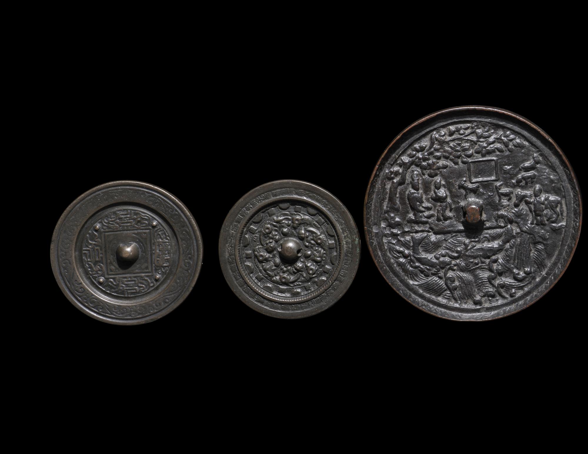 Six Chinese Bronze Mirrors