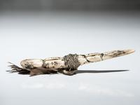 Carved Antler Bear or Wolf Fetish