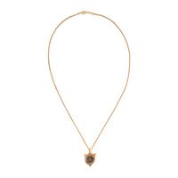 Silver Coin and Yellow Gold Necklace and Earring