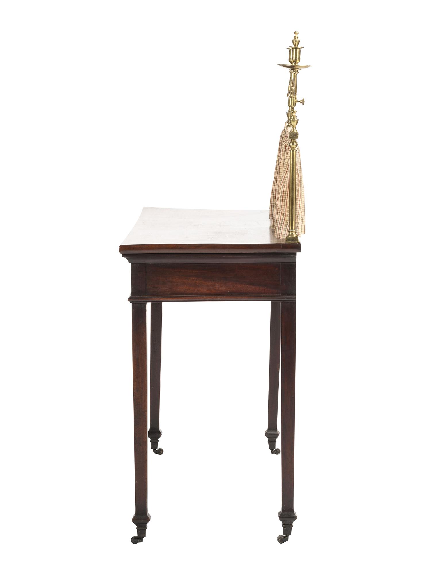 A Mahogany George III-Style Sideboard with Brass Gallery Rail
