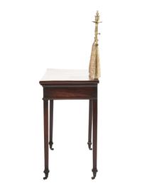 A Mahogany George III-Style Sideboard with Brass Gallery Rail
