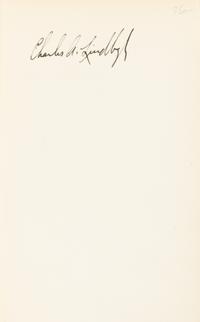 LINDBERGH, Charles (1902-1974). We. New York and London: G.P. Putnam's Sons, 1927. FIRST EDITION, SIGNED BY LINDBERGH.