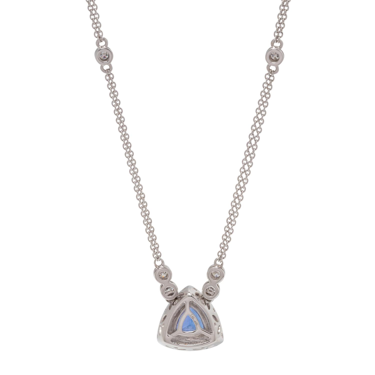 TANZANITE AND DIAMOND NECKLACE