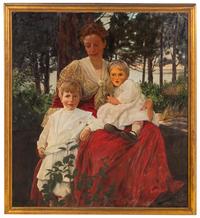 William Sergeant Kendall (American, 1869-1938) — Mrs. Hoyt and Her Sons , 1901