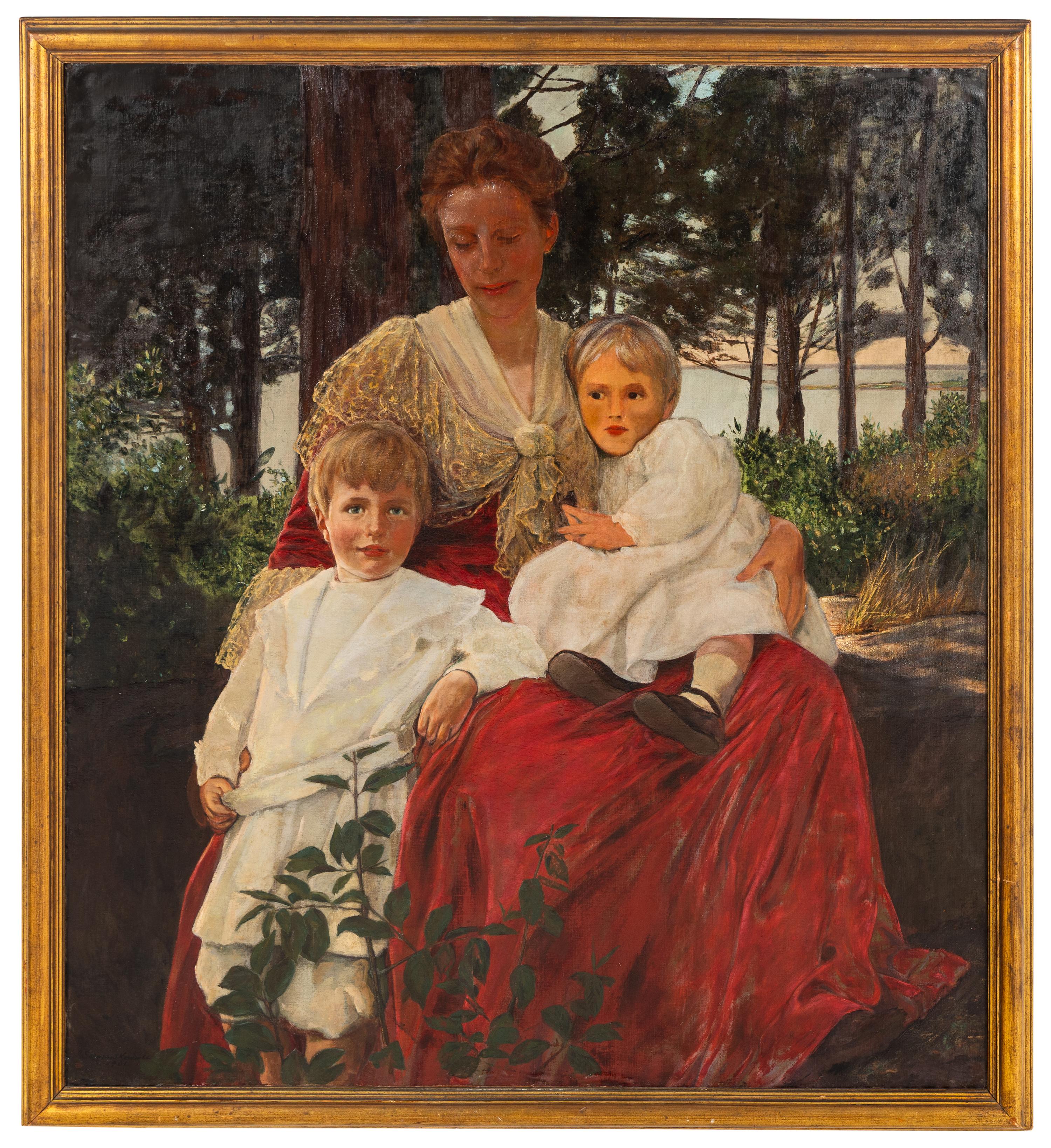William Sergeant Kendall (American, 1869-1938) — Mrs. Hoyt and Her Sons , 1901